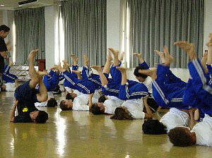 一生懸命自転車こぎ